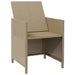 Garden Chairs with Cushions 4 Pcs Poly Rattan Beige Toliii