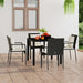 Garden Chairs With Cushions 4 Pcs Poly Rattan Black Toknik