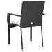 Garden Chairs With Cushions 4 Pcs Poly Rattan Black Toknik
