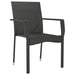 Garden Chairs With Cushions 4 Pcs Poly Rattan Black Toknik