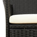 Garden Chairs with Cushions 4 Pcs Poly Rattan Black Tollnn
