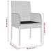 Garden Chairs With Cushions 4 Pcs Poly Rattan Grey Toknnn