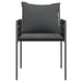 Garden Chairs With Cushions 6 Pcs Black 54x61x83 Cm Poly