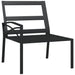 Garden Chairs with Grey Cushions 2 Pcs 62x75x79 Cm Steel