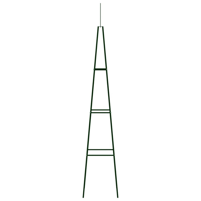 Garden Climbing Plant Racks 2 Pcs Dark Green 35x35x195 Cm