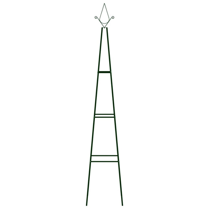 Garden Climbing Plant Racks 2 Pcs Dark Green 35x35x195 Cm