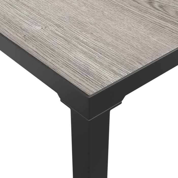 Garden Coffee Table Grey 55x55x31 Cm Dpc and Steel Tlxnbb