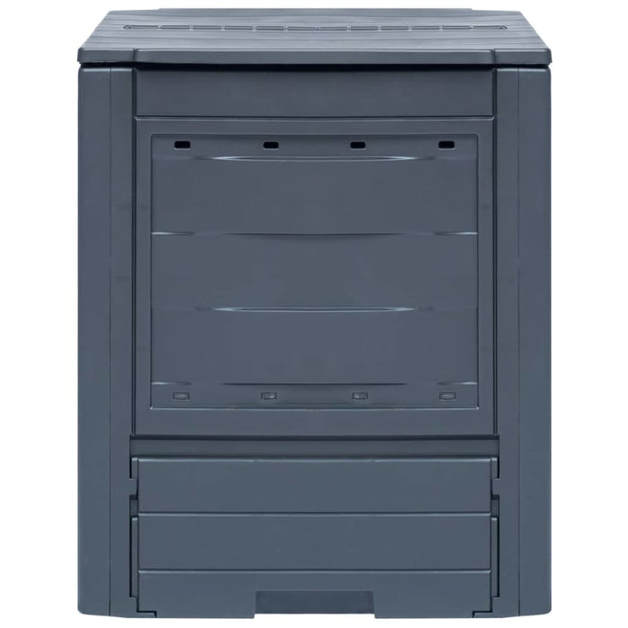Garden Composter Grey 60x60x73 Cm 260 l Aplnx
