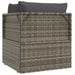 Garden Corner Sofa with Cushion Grey 57x57x56 Cm Poly