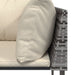 Garden Corner Sofa with Cushions Grey Poly Rattan Tlaoxt