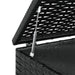 Garden Cushion Box Pe Rattan 100x49x103.5 Cm Black Toixxt