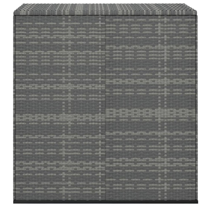 Garden Cushion Box Pe Rattan 100x49x103.5 Cm Grey Toixxp
