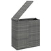 Garden Cushion Box Pe Rattan 100x49x103.5 Cm Grey Toixxp