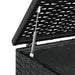 Garden Cushion Box Pe Rattan 100x97.5x104 Cm Black Toixxl