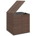 Garden Cushion Box Pe Rattan 100x97.5x104 Cm Brown Toixxi