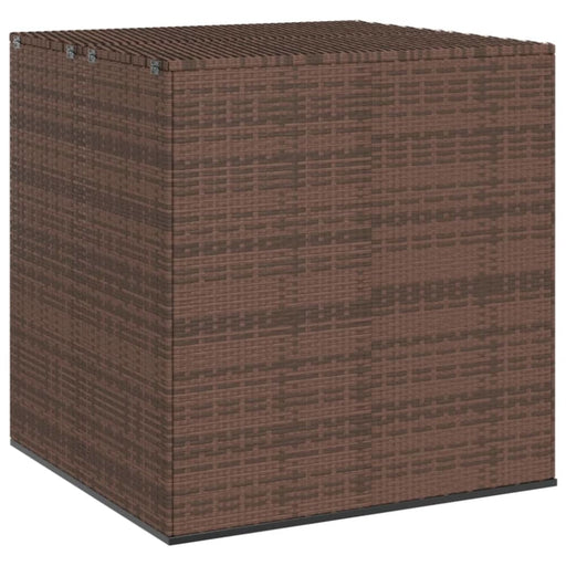 Garden Cushion Box Pe Rattan 100x97.5x104 Cm Brown Toixxi