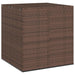 Garden Cushion Box Pe Rattan 100x97.5x104 Cm Brown Toixxi