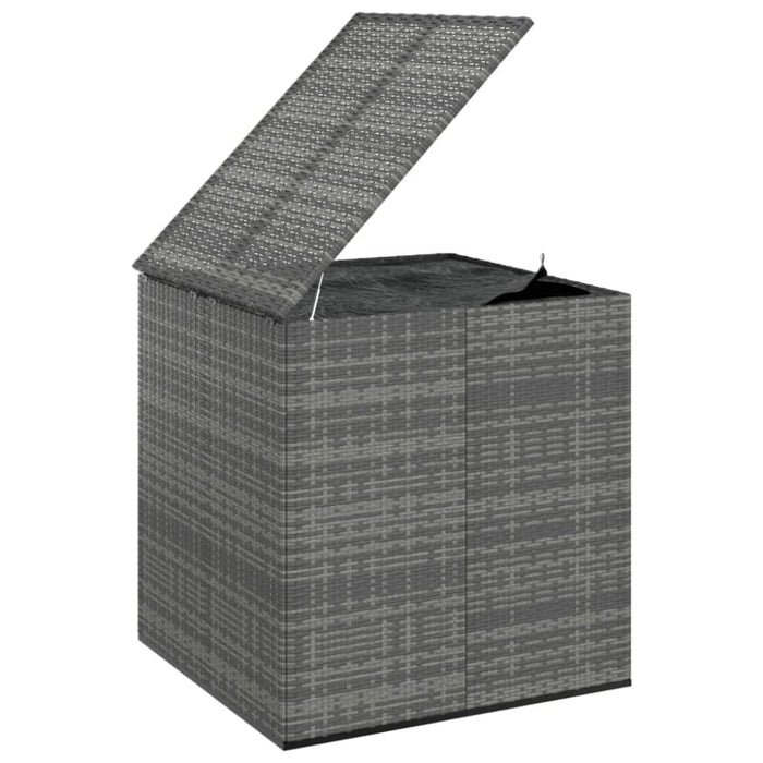 Garden Cushion Box Pe Rattan 100x97.5x104 Cm Grey Toixxn