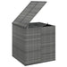 Garden Cushion Box Pe Rattan 100x97.5x104 Cm Grey Toixxn