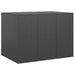 Garden Cushion Box Pe Rattan 145x100x103 Cm Black Toixxk