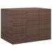 Garden Cushion Box Pe Rattan 145x100x103 Cm Brown Toixtb
