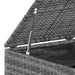 Garden Cushion Box Pe Rattan 145x100x103 Cm Grey Toixto