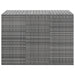 Garden Cushion Box Pe Rattan 145x100x103 Cm Grey Toixto