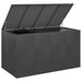 Garden Cushion Box Pe Rattan 194x100x103 Cm Black Toixtx