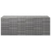 Garden Cushion Box Pe Rattan 291x100.5x104 Cm Grey Toixti