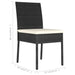 Garden Dining Chairs 2 Pcs Poly Rattan Black Topobl
