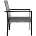 Garden Dining Chairs 2 Pcs Poly Rattan Grey Topoox