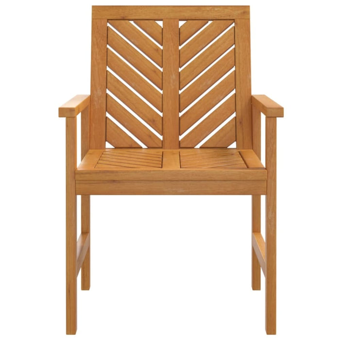 Garden Dining Chairs 2 Pcs Solid Wood Acacia Tlxxxi