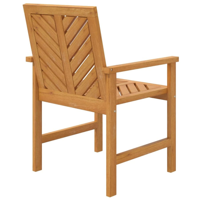 Garden Dining Chairs 2 Pcs Solid Wood Acacia Tlxxxi