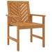 Garden Dining Chairs 2 Pcs Solid Wood Acacia Tlxxxi