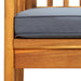 Garden Dining Chairs 3 Pcs with Cushions Solid Acacia Wood