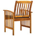Garden Dining Chairs 8 Pcs with Cushions Solid Wood Acacia