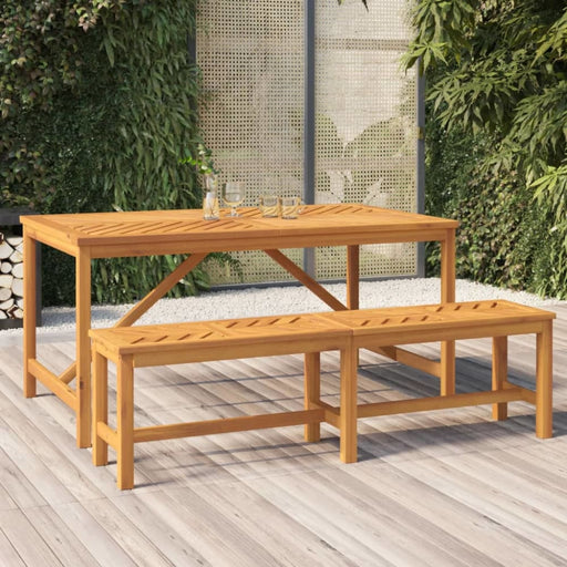 Garden Dining Table 150x90x74 Cm Solid Wood Acacia Tlxxao