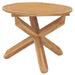 Garden Dining Table ø90x75 Cm Solid Wood Teak Tololn