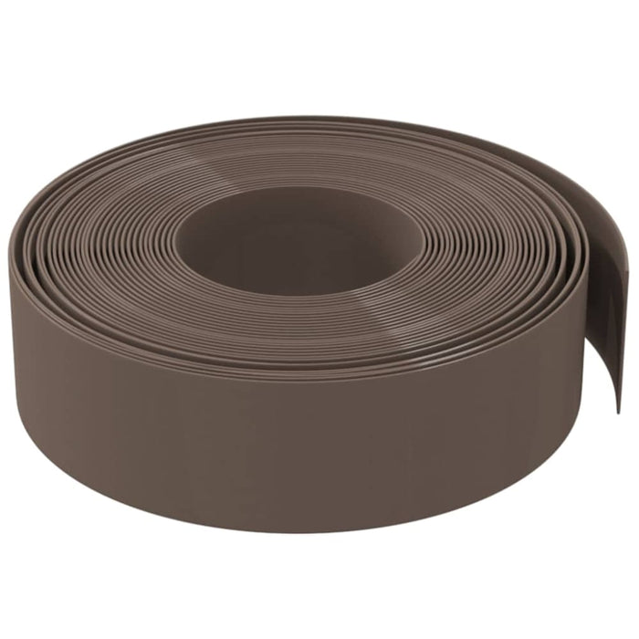 Garden Edging Brown 10 m 15 Cm Polyethylene Opatkn