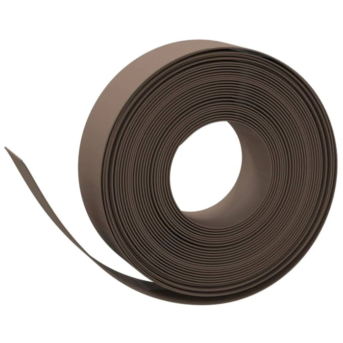 Garden Edging Brown 10 m 15 Cm Polyethylene Opatkn