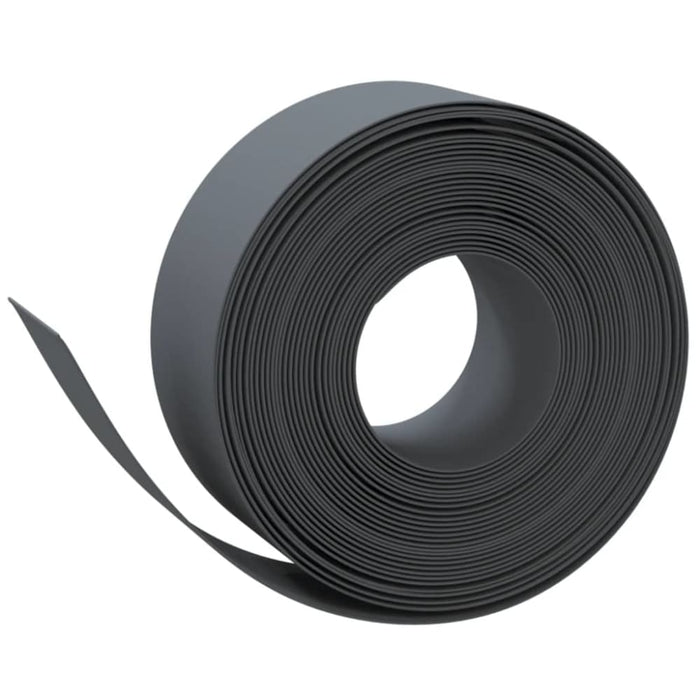 Garden Edging Grey 10 m 20 Cm Polyethylene Opatkk