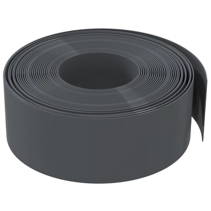 Garden Edging Grey 10 m 20 Cm Polyethylene Opatkk