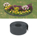 Garden Edging Grey 10 m 20 Cm Polyethylene Opatkk