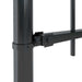 Garden Fence With Spear Top Steel 1.7x1.5 m Black Oaakxi