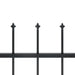 Garden Fence With Spear Top Steel 3.4 m Black Xiiltb