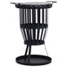 Garden Fire Pit Basket With Bbq Grill Steelainpo