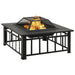 Garden Fire Pit with Pokerxxl Steel Toonnn