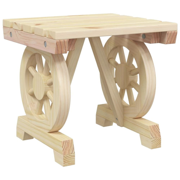 Garden Footstool 40x36.5x38.5 Cm Solid Wood Fir Tlpobk