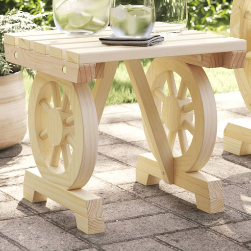 Garden Footstool 40x36.5x38.5 Cm Solid Wood Fir Tlpobk