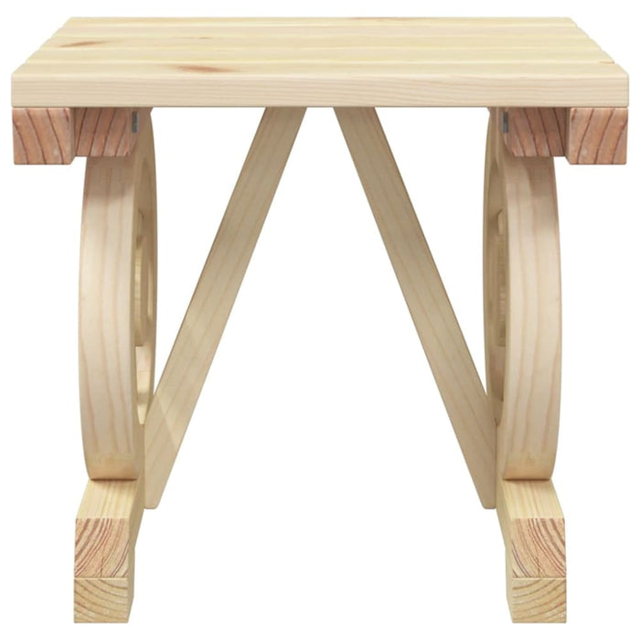 Garden Footstool 40x36.5x38.5 Cm Solid Wood Fir Tlpobk